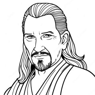 Qui Gon Jinn Ausmalbild 70753-58483