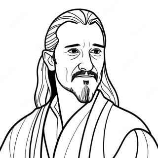 Qui Gon Jinn Ausmalbild 70753-58484