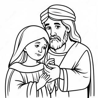 Maria Und Josef Mit Baby Jesus Ausmalbild 70784-58516