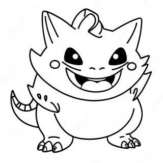 Gruseliges Gengar Ausmalbild 70794-58517