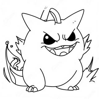 Gruseliges Gengar Ausmalbild 70794-58519