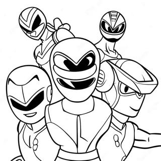 Mighty Morphin Power Ranger Team Ausmalbild 71164-58817