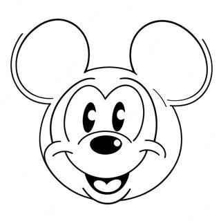 Mickey Mouse Gesicht Ausmalbilder