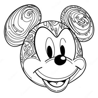 Mickey Mouse Gesicht Ausmalbild 71203-58848