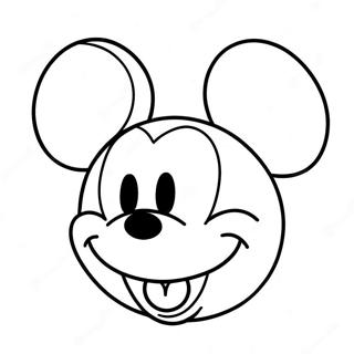 Frohliches Mickey Mouse Gesicht Ausmalbild 71204-58865