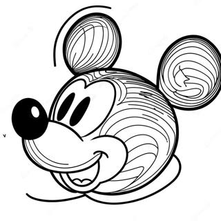 Frohliches Mickey Mouse Gesicht Ausmalbild 71204-58868