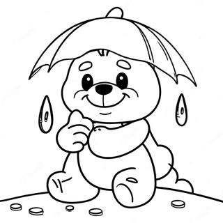 Grimmiger Care Bear Mit Regenwolke Ausmalbild 71254-58891