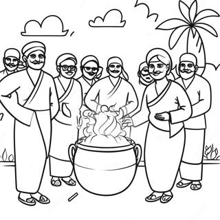 Pongal Ausmalbilder