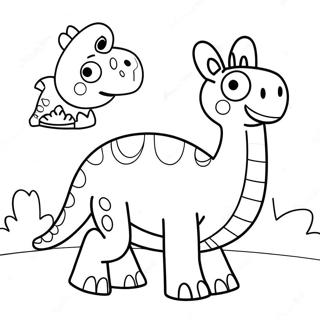 Peppa Wutz Dinosaurier Ausmalbild 71393-58993