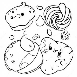 Bunte Pan Dulce Leckereien Ausmalbild 71564-59150