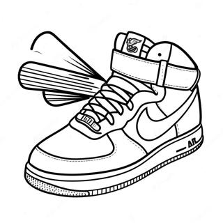 Air Force 1 Sneaker Ausmalbild 7174-5834