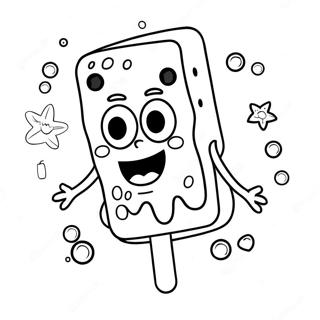 Buntes Spongebob Eis Am Stiel Ausmalbild 71784-59315