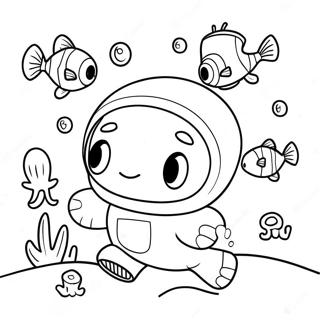 Niedliches Vegimal Octonauts Unterwasserabenteuer Ausmalbild 71984-59470