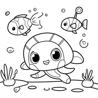 Niedliches Vegimal Octonauts Unterwasserabenteuer Ausmalbild 71984-59472