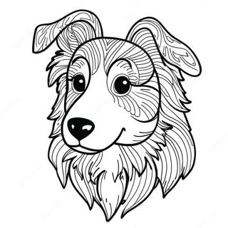 Collie Hund Ausmalbild 72073-59544