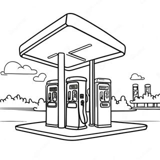 Tankstelle Ausmalbild 72294-59705