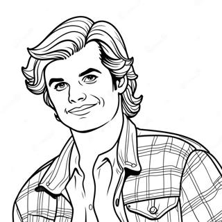 Cooler Steve Harrington Mit Haar Ausmalbild 72515-59890