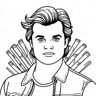 Cooler Steve Harrington Mit Haar Ausmalbild 72515-59891