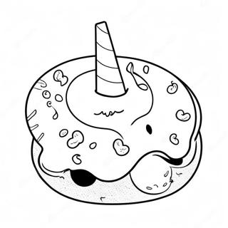 Einhorn Donut Ausmalbild 72544-59910