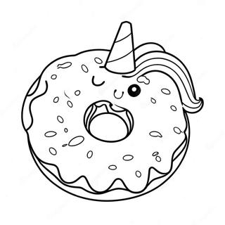 Einhorn Donut Ausmalbild 72544-59912