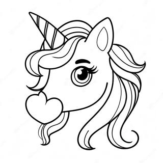 Einhorn Emoji Ausmalbild 72864-60153