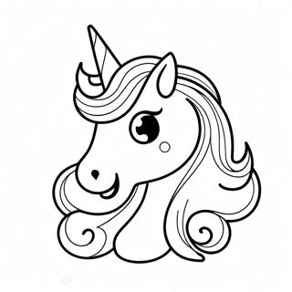 Einhorn Emoji Ausmalbild 72864-60154