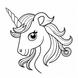 Glitzerndes Einhornhorn Ausmalbild 72905-60206