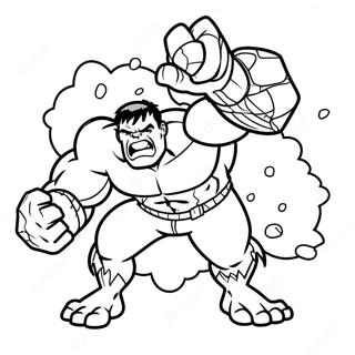 Hulk Smash Ausmalbild 72925-60212