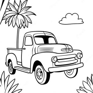 Vintage Pickup Truck Ausmalbild 72935-60219