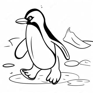 Tacky Der Pinguin Rutscht Auf Eis Ausmalbild 73235-60453