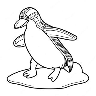 Tacky Der Pinguin Rutscht Auf Eis Ausmalbild 73235-60456