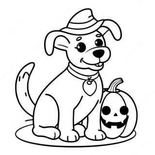 Halloween Hund Ausmalbild 7324-5954