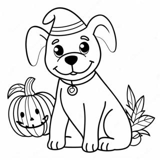 Halloween Hund Ausmalbild 7324-5956