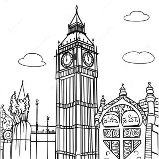 Big Ben Turm Ausmalbild 73275-60510