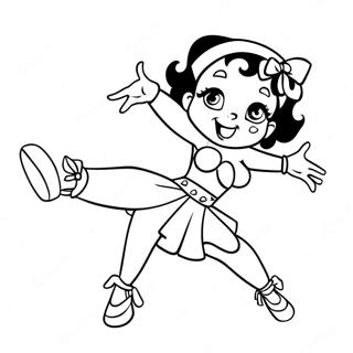 Betty Boop Beim Tanzen Ausmalbild 732-587