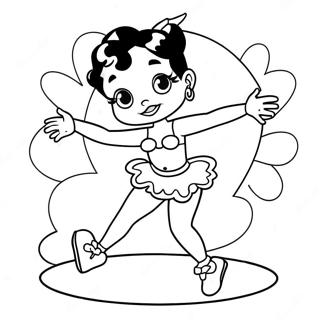 Betty Boop Beim Tanzen Ausmalbild 732-588