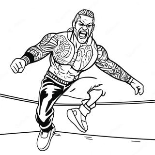 Jeff Hardy Springt Von Den Seilen Ausmalbild 73606-60749