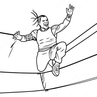 Jeff Hardy Springt Von Den Seilen Ausmalbild 73606-60751