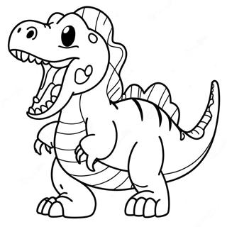 Rex Der Dinosaurier Brullend Ausmalbild 73746-60866