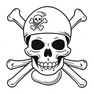 Totenkopf Und Gekreuzte Knochen Piratenflagge Ausmalbild 73825-60922