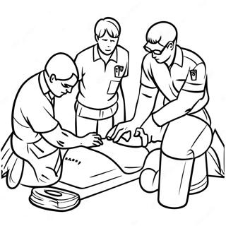 Cpr Trainingssitzung Ausmalbild 73995-61058