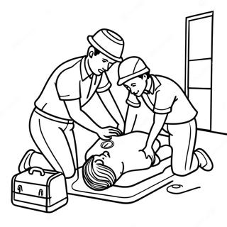 Cpr Trainingssitzung Ausmalbild 73995-61059