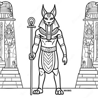 Anubis Ausmalbild 74015-61076