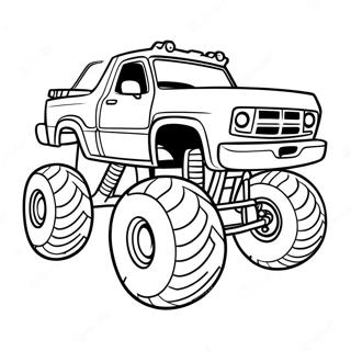 Bigfoot Monstertruck Seite Ausmalbilder