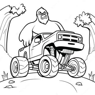 Bigfoot Monstertruck Ausmalbild 74035-61094