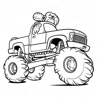 Bigfoot Monstertruck Ausmalbild 74035-61095