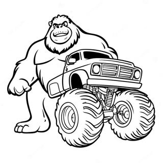 Bigfoot Monstertruck Ausmalbild 74035-61096