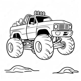 Bigfoot Monstertruck Seite Ausmalbilder