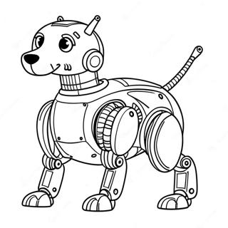 Roboterhund Ausmalbild 74075-61117