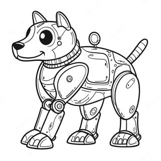 Roboterhund Ausmalbild 74075-61120